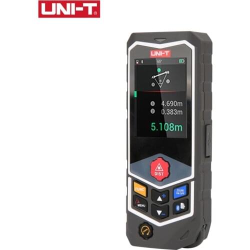 UNI-T 80m 120m Laser Distance Meter With Wheel Buletooth Laser Rangefinder LM80D pro Curved Measurement Buit in Bubble Level