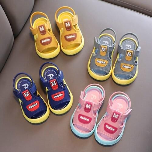 Summer Childrens Sandals for Boys and Girls Cartoon Cute PVC Material Non-slip Wear-resistant Breathable Soft-soled Slippers