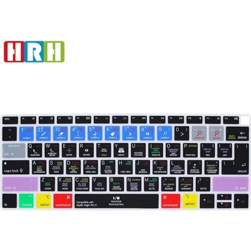 Logic Pro X Shortcuts Silicone Keyboard Cover Skin for MacBook Newest Air 13" 2018 Release A1932 with Retina Display