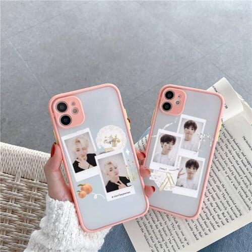 Boy group stray kids kpop Phone Case matte transparent For iphone 7 8 11 12 plus mini x xs xr pro max cover