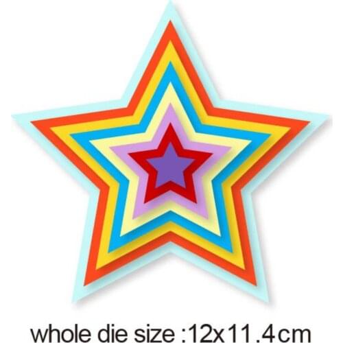 Metal cutting dies layer star frame 2020 new cut die mold Scrapbook paper craft knife mould blade punch stencils dies