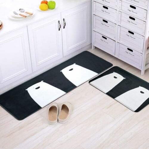 Cute Bear Kitchen Mat Bath Carpet Floor Mat Home Entrance Doormat Tapete Absorbent Bedroom Living Room Floor Mats Kitchen Rug