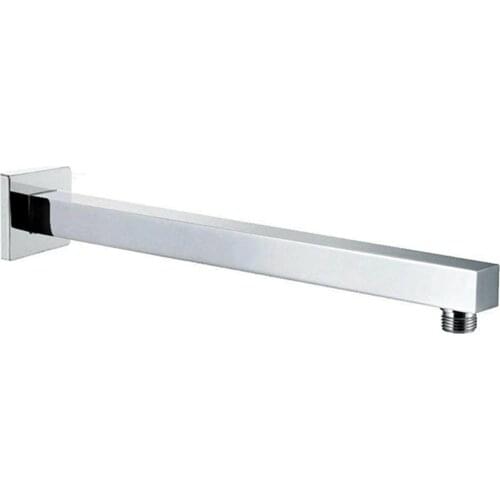 16inch Shower Head Extension Arm Wall Mounted Stainless Steel Shower Arm Tube for Rainfall Shower Head Bathroom Accessories