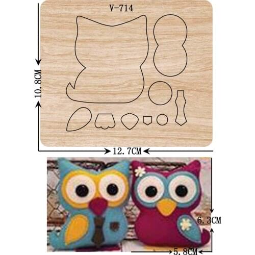 New owl wooden dies cutting dies scrapbooking /Multiple sizes /V-714