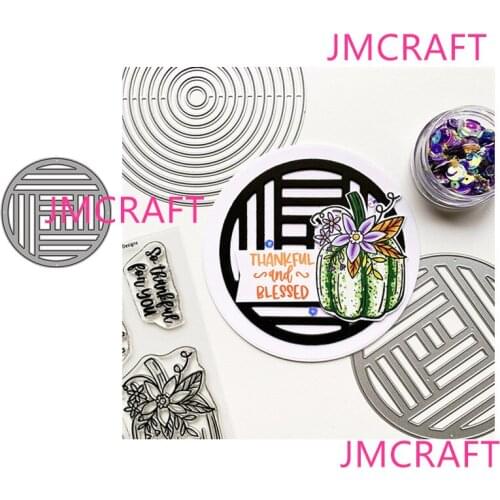 JMCRAFT New Beautiful Round Strip Decoration Metal Cutting Dies DIY Scrapbook Handmade Paper Craft Metal Steel Template Dies