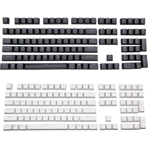 PBT Double Shot Backlit 108 Top-lit Shine Through Translucent Backlit keycaps For Corsair K70 K65 K95 RGB Keyboard
