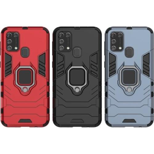 For Samsung M31 6.4" Shockproof Combo Ring Holder Case For Samsung Galaxy M31 M 31 SM-M315FZBVSER m315 Coque Funda capa