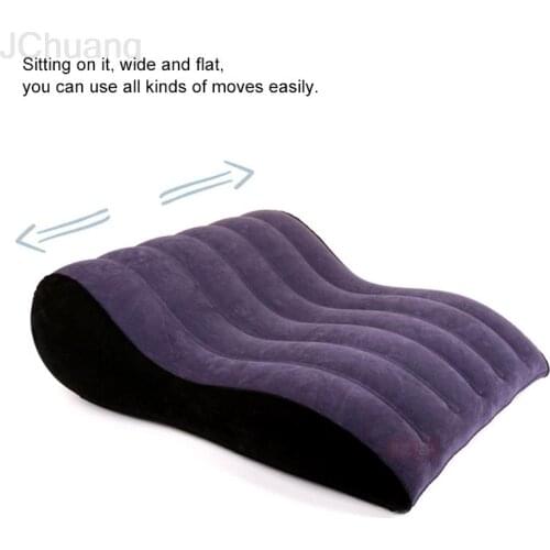 Inflatable Hot Sex Aid Wedge Pillow Love Position S Cushion Couple Aid Furniture Recliner Couple Loves Game Toys Lumbar Pillows