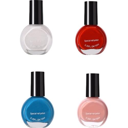 Stamping Nail Polish Black White Gold Silver Nail Art Printing Varnish DIY Design for Stamping Plate Nails Lacquers