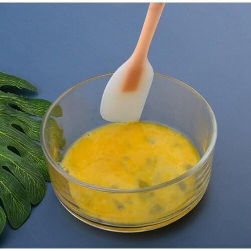 Silicone Cream Baking Scraper Non Stick Butter Spatula Cutter Chocolate Smoother Heat Resistant Kitchen Pastry Tools Scraper