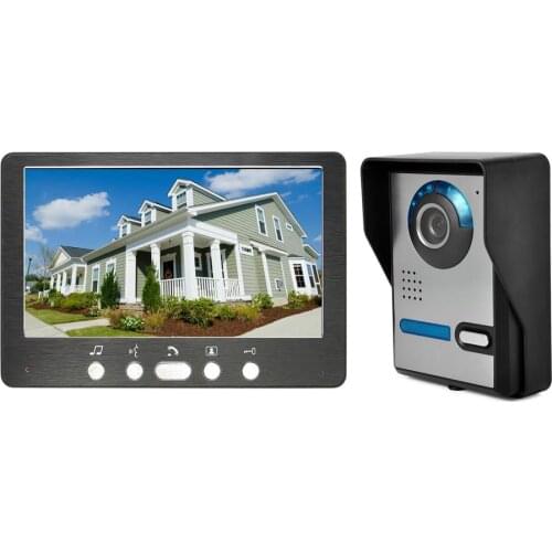 SmartYIBA 7" Villa Video Door Monitor Door Phone Day Night View Video Doorbell Home Intercom Door Access Surveillance System