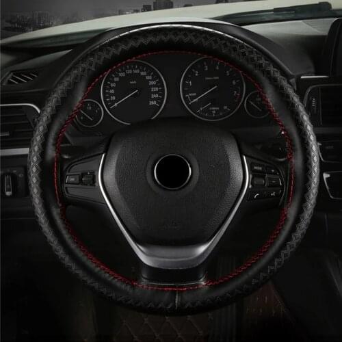 Universal Braid On The Steering Wheel Cover Car Steering Wheel Genuine Leather Braid On Car Steering Wheel Funda Volante Cuero