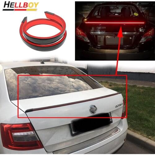 Sedan Car Trunk Tail Brake Lights 12V LED Strip High Rear Stop Light Turn Signal Running Lamp For VW AUDI BMW Skoda Rear Spoiler