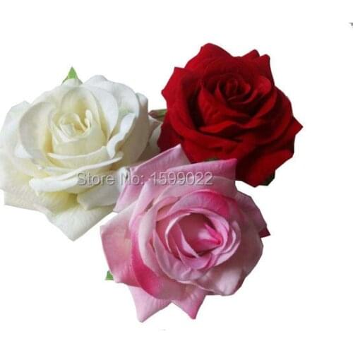 11cm Diy Bridal Velvet Fabric Roses Hair Accessories Clips for Women Girls Brooches Pins Wedding Fascinators Headpiece Wholesale