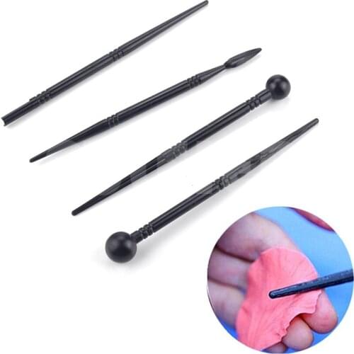 4Pcs/Set Cake Carved Pens Flower Modelling Fondant Cake Decorating Molds Tools Bakeware Sugar Craft Sculpture Mold Kitchen Tools