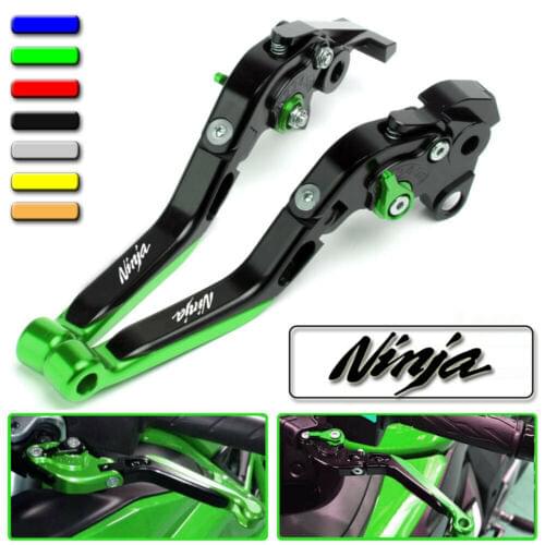 Motorcycle CNC Accessories Adjustable Folding Extendable Brake Clutch Levers for Kawasaki NINJA 400 EX400 2018 2019 2020
