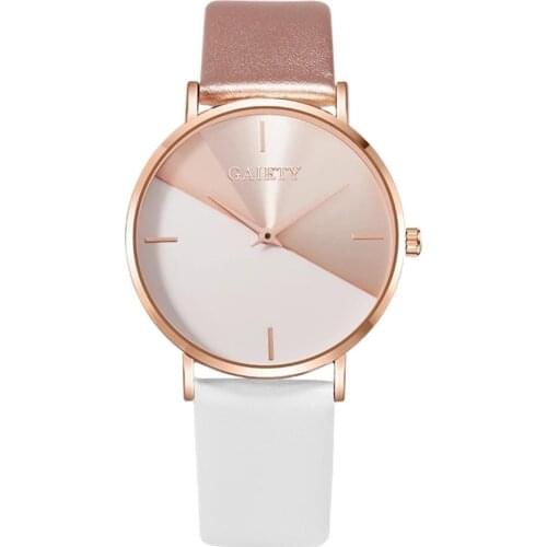 Top Brand Womens Watch Leather Rose Gold Dress Female Clock Luxury Brand Design Quartz Wristwatches Simple Fashion Ladies Watch