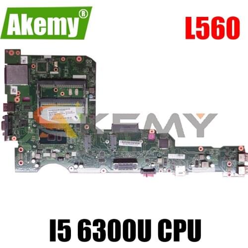 For ThinkPad L560 laptop motherboard AILL1/L2 AILL3 LA-C421P W/ CPU i5 6300U tested OK FRU 00UR185 01LV952 01LV950 Mainboard