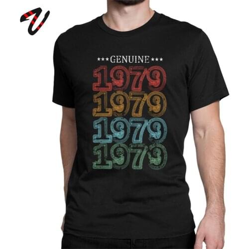 Gift for Dad Men T-Shirt Novelty 1979 40 Years Old 40th Birthday Gift Tshirt Christmas Cotton T Shirt Father Day Letter Clothes