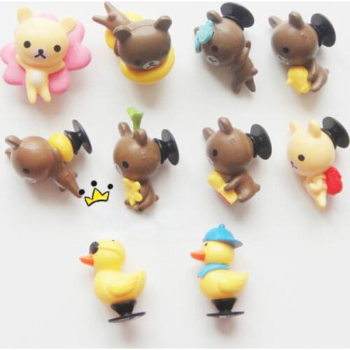 Geniune Cute Shoe Charms Accessories Cartoon 3D Relax Bear Yellow Duck Shoes Buckle Decorations for Sandals Charms Kids Gift
