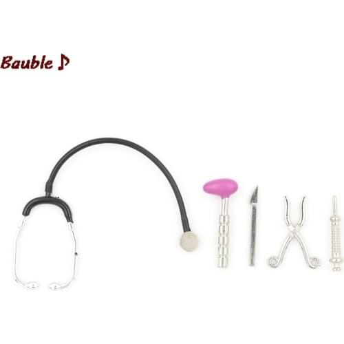 1 Set Dollhouse Miniature Simulation Mini Plastic Doctor Nurse Medical Set Pretend Play House Toys for Kids Children