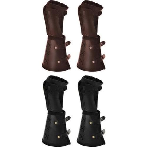 Medieval Steampunk Mens Arm Gloves Retro Gloves Gauntlet Wristband Medieval Vambrace Arm Cuff Armor Arm Warmers Sporthorloge