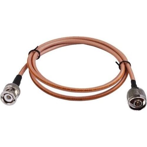 BNC Male Jack To N Male Plug Connector 50 Ohm with 1mm RG142 Cable Adapter For Antenna Feeder