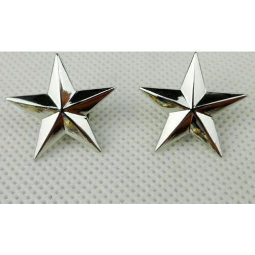 TWO US ARMY ONE STAR BRIGADIER GENERAL RANK INSIGNIA BADGE PIN LAPEL INSIGNIA