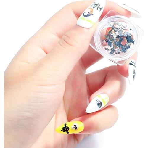 2 Boxes of Halloween Skull Pumpkin Nail Art Sequin Stickers Manicure Decoration
