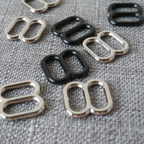 20Pcs 10mm Metal Slider Glide For Small Dog Cat Collar Bag Handbag Straps Loop Clasp Belt Buckle Hat Shoes Adjuster Accessory