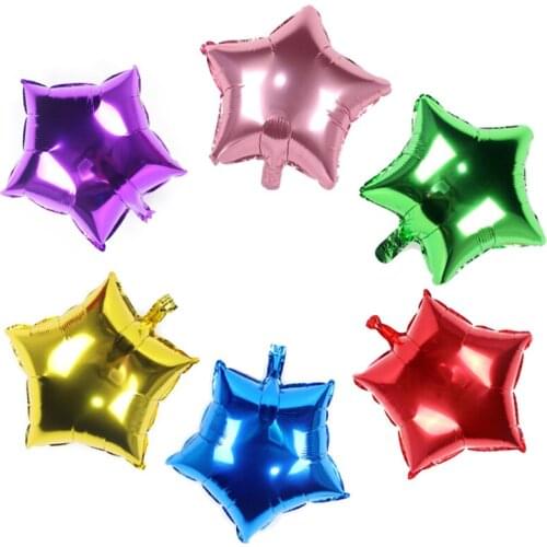6/10pc Large 18inch FIve-pointed Star Foil Balloons Birthday Parthday Wedding Decorations Ballon Home Party Supplies