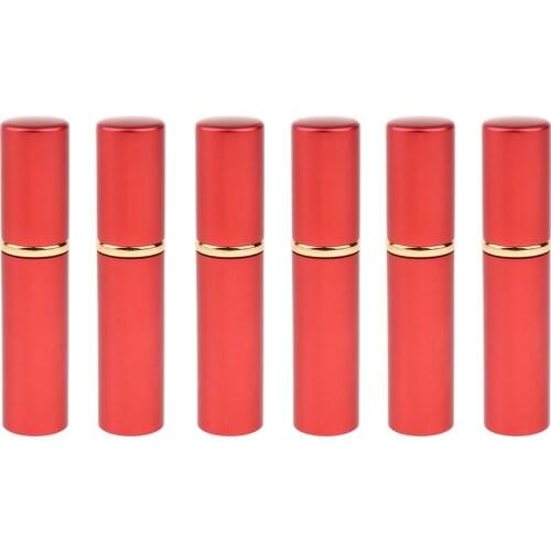 6 Pieces Refillable Empty Fine Mist Sprayer Bottle Makeup Vials 5ml