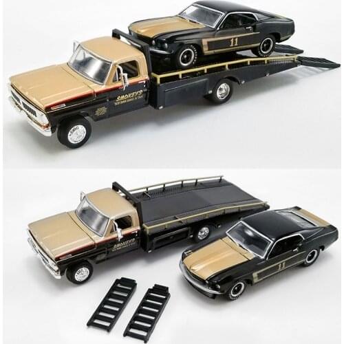 ACME 1:64 1970 Ford F350 Mustang Ramp Truck Simulation Model Car