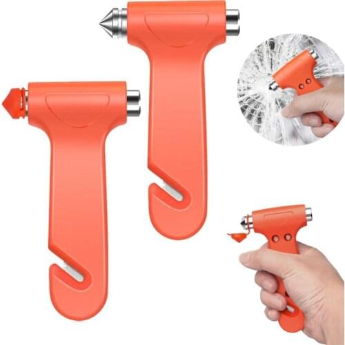Car emergency escape hammer car safety belt cutter glass window breaker drilling disaster rescue tool
