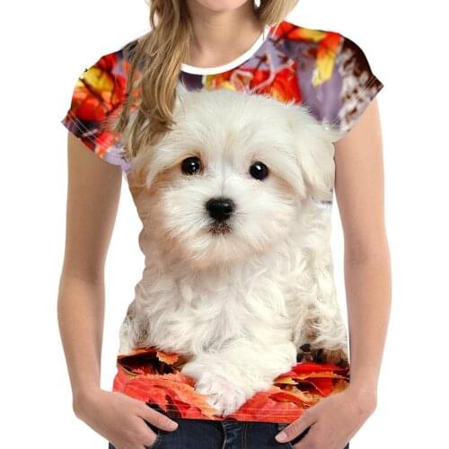 Printing T-shirts for Women Harajuku Product Hot Money Women Dress Long Sleeve New Product 2021 Oversize Dog Easy Vogue