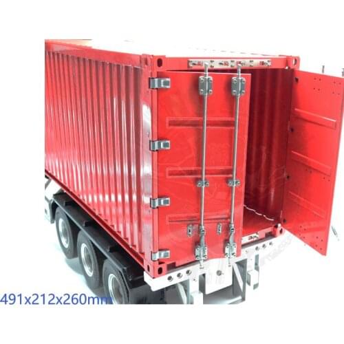 1/14 Scale RC Toy truck Trailer 6x4 8x4 8x8 Container（20 feet）For LESU TAMIYA MAN BENZ R620 R470 V8 KINGKONG
