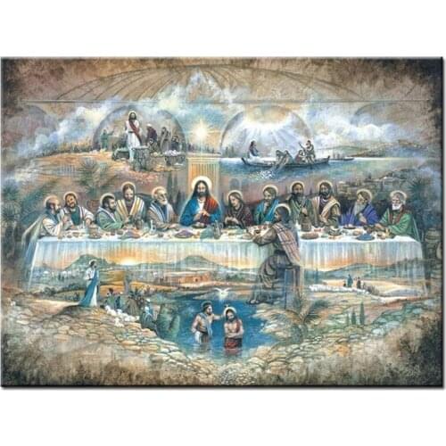5d Diy mosaic diamond art Jesus' Last Supper Diamond painting full square round drill diamond embroidery icon landscape