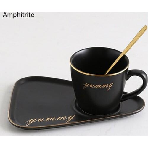 Ceramic Mug Coffee Cup And Saucer Set Dessert Cutlery Afternoon Tea With Tray Spoon Luxury Phnom Penh And Simple Creative Mugs
