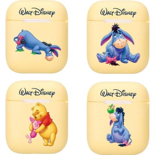 Favorite Disney Winnie Bear Donkey Tigger Silicone Case For Apple Airpods 1/2 Cover Protective Earphone Case Headphones Cases Pr
