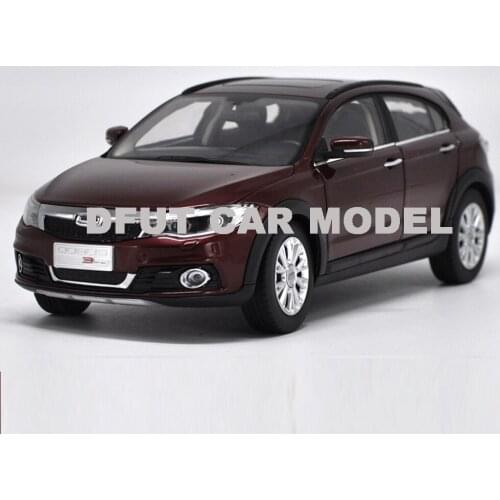 Diecast 1:18 Alloy Pull Back Toy Qoros 3 City SUV Car Model Of Childrens Toy Cars Original Authorized Authentic Kids Toys