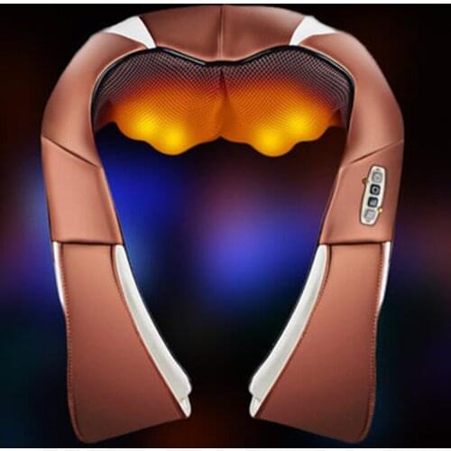 Warm function kneading massage shawl intelligent speed regulating heating neck and Shoulder Massager