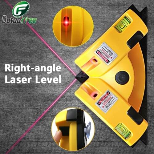 Mini Multipurpose Level Laser 90-degree Angle Level Straight Project Line Spirit Vertical + Horizontal Double Bubbles Level Tool