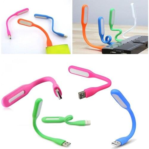 Mini Flexible USB Night Lights LED Children Bedroom Reading Eye Protection lamps Laptop Notebook Power Bank Night Luminaria