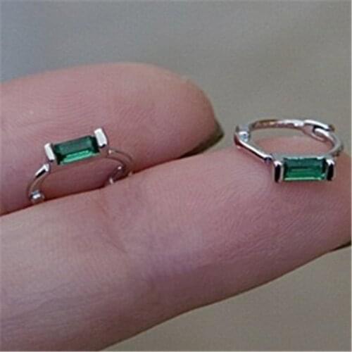 Miuoxion Retro Green Zircon Earrings Fashion Personality Party Punk Jewelry For Women Feature Namour Charm Gift All Seasons