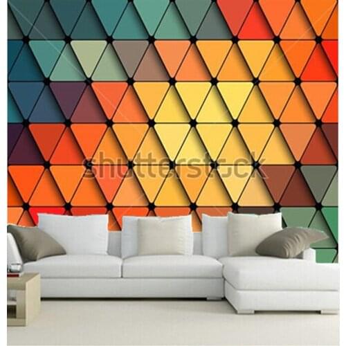 Custom 3D large murals,vector Geometric pattern Background papel de parede,living room sofa TV wall bedroom wall paper