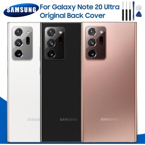 Original Samsung Back Battery Glass Cover Case For Samsung Galaxy Note 20 Ultra Note20 Ultra Rear Housing Case Back Phone Cover