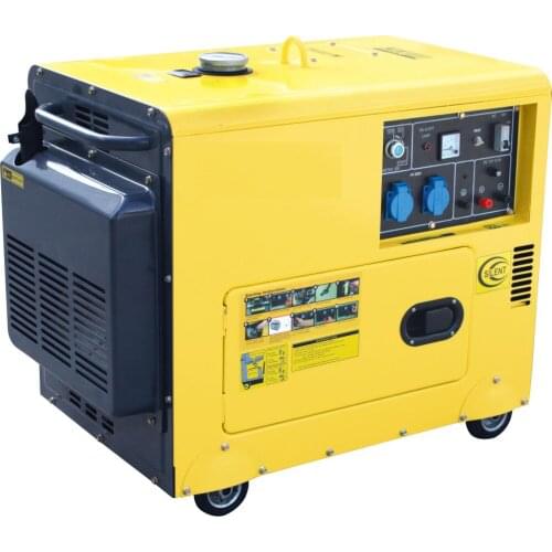 Air cooled portable silent 7kw 8kva diesel generator