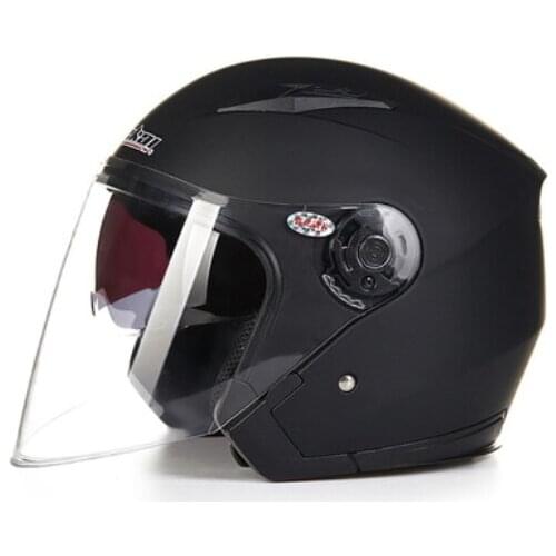 Motorcycle Helmets Electric Bicycle Helmet Open Face Dual Lens Visors Men Women Summer Scooter Motorbike Moto Bike Helmet