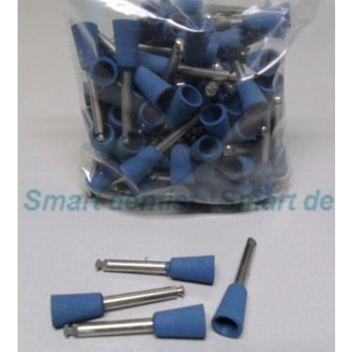 DENTAL LAB MOUNTED SILICONE POLISHING CUP MIDGETS REDUCTION 50pc/BOX BLUE RA