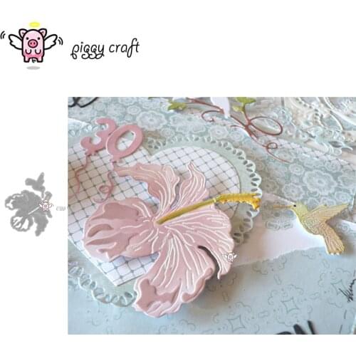 Piggy Craft metal cutting dies cut die mold Flower bird decoration Scrapbook paper craft knife mould blade punch stencils dies